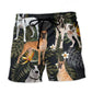 Great Dane Tropical Floral Leaf Beach Shorts For Warm Weather Travel And Everyday Comfort