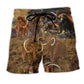 Woolly Mammoth Beach Shorts For Holiday Cruises And Laid Back Daily Wear