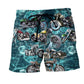 Motorcycle Biker Always Ride Beach Shorts Design Detail For Coastal Escapes And Daily Wear