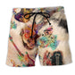 Bass Guitar Cooler Than Beach Shorts Pattern View For Relaxed Vacation Styling