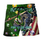 Billiards Good Luck Humor Quote Beach Shorts Design Detail For Coastal Escapes And Daily Wear