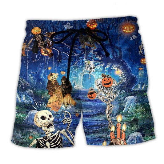 Dark Halloween Beach Shorts For Warm Weather Outings And Comfortable Resort Style