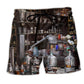 Calm Chemistry Beach Shorts For Summer Festivals And Casual Outdoor Comfort