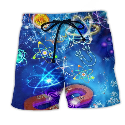 Physics Geek Beach Shorts For Tropical Holidays And Comfortable Daily Wear