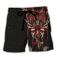 Viking Wolf Norse Celtic Beach Shorts Design View For Summer Events And Coastal Getaways