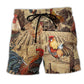 Chicken Farm Vintage Beach Shorts Pattern View For Relaxed Vacation Styling
