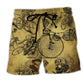 Bike Skull Motorcycle Riding Lifestyle Statement Beach Shorts Graphic Detail For Resort Trips And Casual Outings