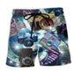 Camera Keeps Great Memories Retro Beach Shorts Design View For Summer Events And Coastal Getaways