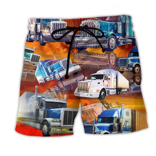 Big Truck Beach Shorts For Oceanfront Weekends And Warm Weather Wardrobe