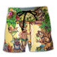 Tiki Cocktail Summer Beach Vibes Beach Shorts For Warm Weather Travel And Everyday Comfort