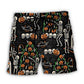 Halloween Creepy Season Skull Beach Shorts For Outdoor Adventures And Flexible Everyday Wear