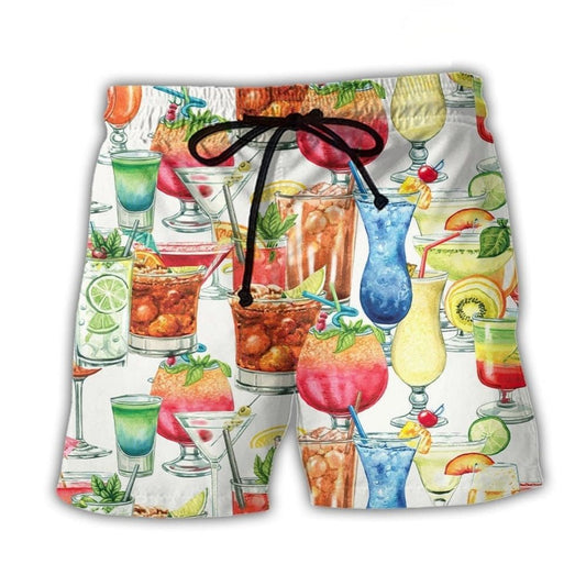 Cocktail Party Cocktail Party Fun Beach Shorts For Sunny Holidays And Comfortable Daily Styling