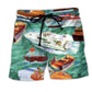Pontoon Boat Summer Beach Shorts For Tropical Holidays And Comfortable Resort Style
