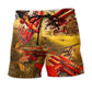 Cool Airplane Aviation Beach Shorts Artwork View For Seaside Trips And Casual Style