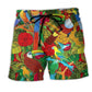 Colorful Parrot Sky Beach Shorts For Relaxed Shoreline Days And Easygoing Coastal Style