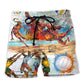 Volleyball Is My Therapy Sport Beach Shorts Artwork Detail For Tropical Travel And Everyday Wear