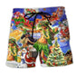 Hawaii Aloha Merry Christmas Beach Shorts For Casual Day Trips And Warm Weather Wardrobe