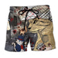 Detective Cat Beach Shorts For Vacation Travel And Leisure And Relaxation