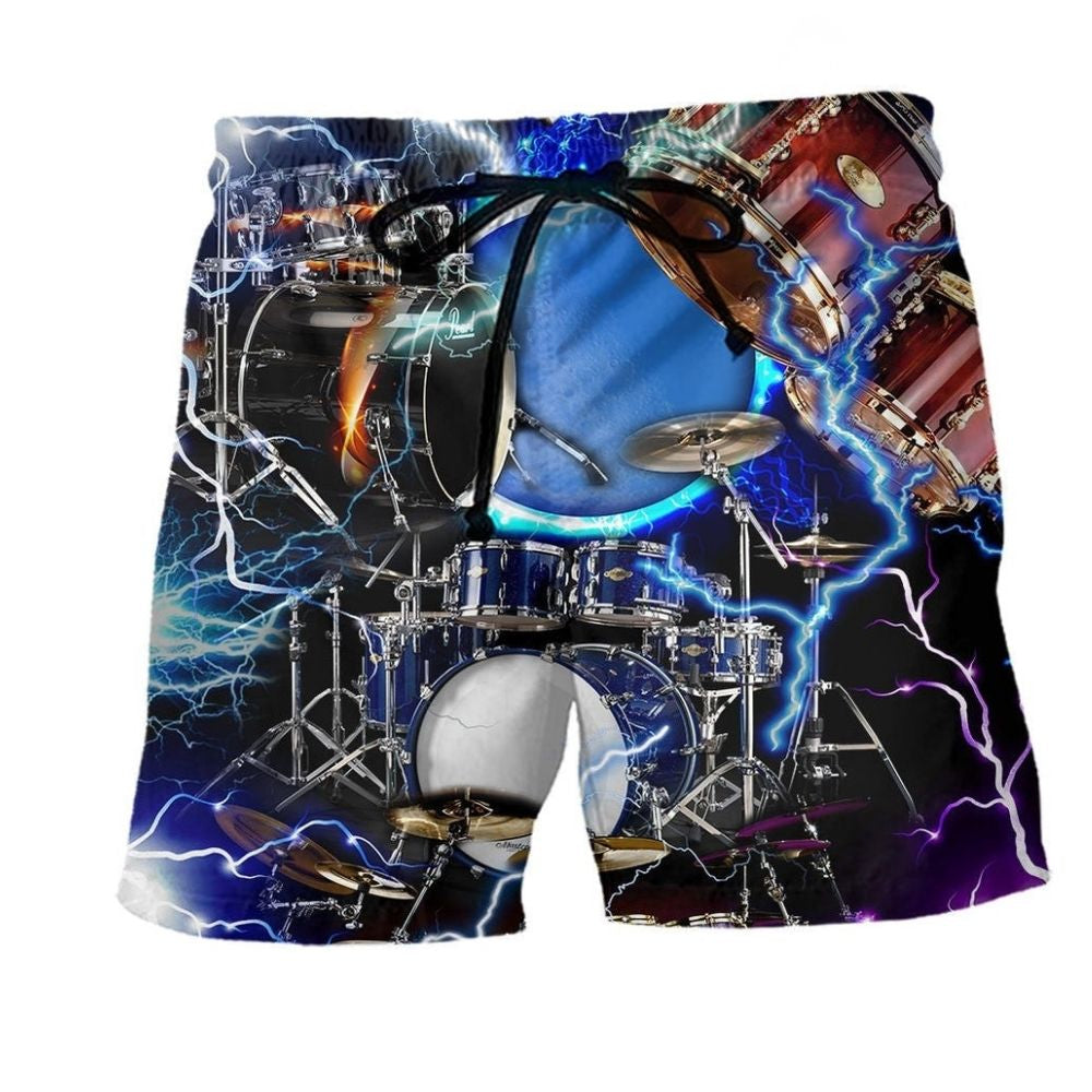 Drum Is My Cardio Beach Shorts For Summer Vacation And Coastal Travel