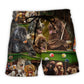 Dog Playing Billiards Beach Shorts For Weekend Escapes And Relaxed Holiday Style