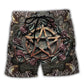 Mystical Witch Halloween Beach Shorts For Seaside Travel And Relaxed Holiday Style