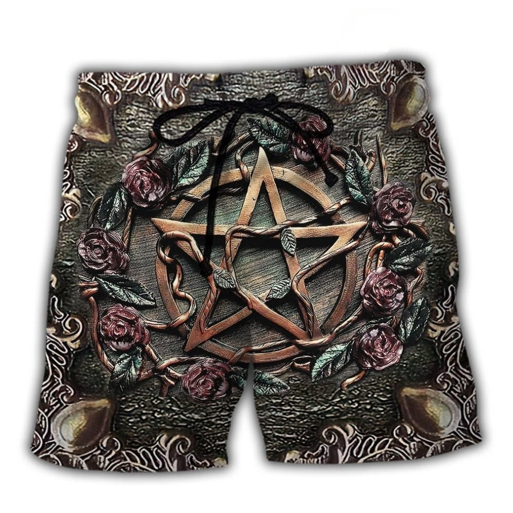 Mystical Witch Halloween Beach Shorts For Seaside Travel And Relaxed Holiday Style