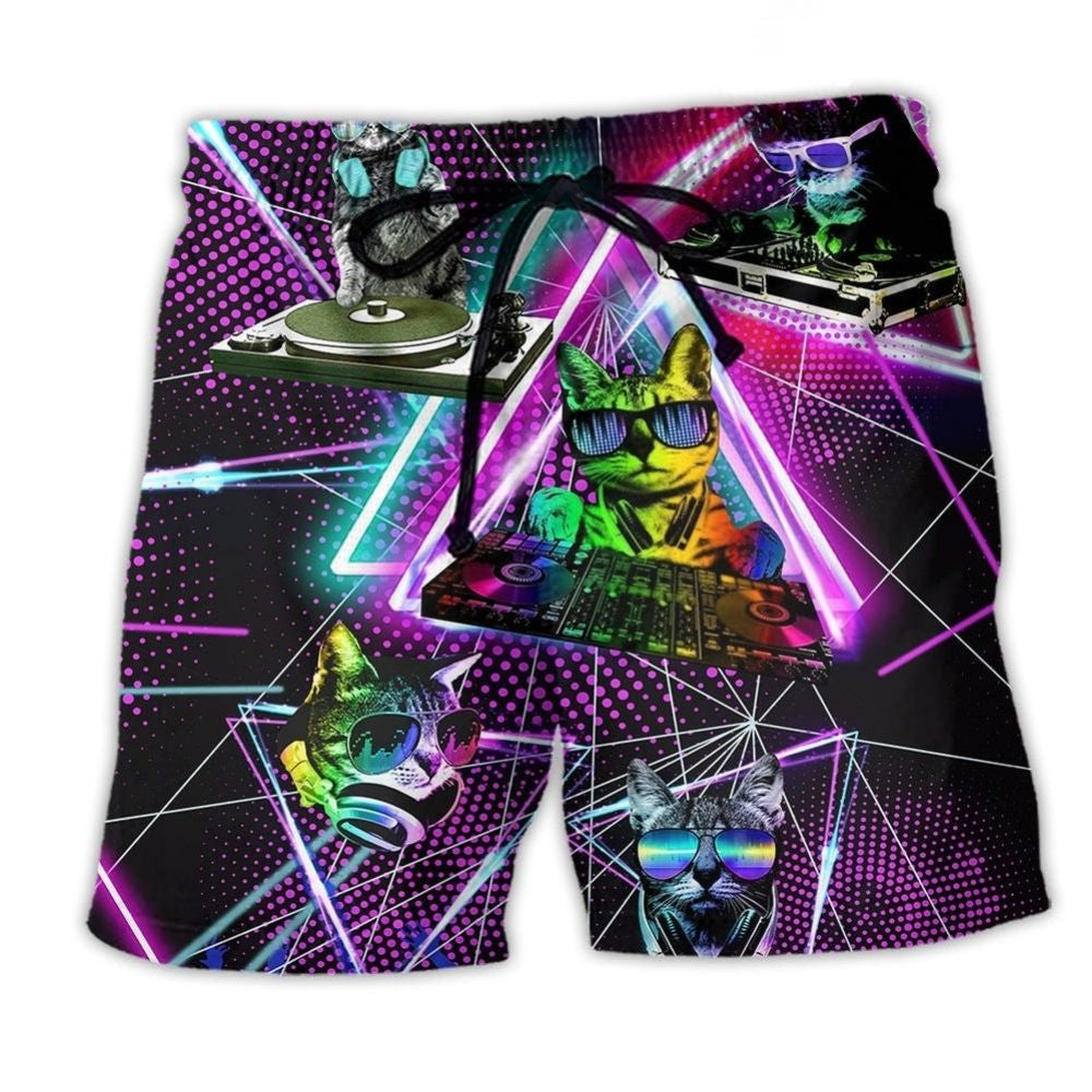 DJ Cat Music Beach Shorts For Resort Days And Laid Back Daily Wear