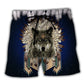 Southwestern Wolf Feather Beach Shorts For Resort Days And Laid Back Daily Wear
