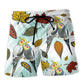 Cute Cockatiel Parrot Beach Shorts Artwork View For Seaside Trips And Casual Style