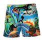 Bigfoot Surfing Beach Shorts For Beach Days And Relaxed Casual Style