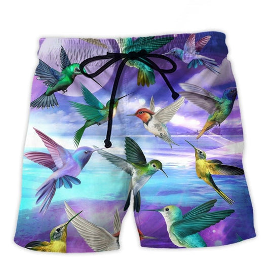 Fantasy Hummingbird World Beach Shorts For Resort Getaways And Laid Back Daily Wear