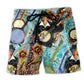 Banjo Cheerful Music Vintage Beach Shorts For Sunny Day Getaways And Laid Back Daily Wear