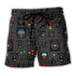 Pilot Watch Aircraft Instrument Panel Beach Shorts Graphic Detail For Resort Trips And Casual Outings