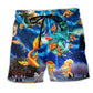 Dreaming Cat Goldfish Beach Shorts For Coastal Adventures And Everyday Comfort