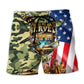Veteran Peace Tribute Beach Shorts For Tropical Holidays And Comfortable Daily Wear