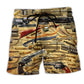 Gun Hold It Right Quote Beach Shorts For Summer Vacation And Coastal Travel