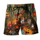 Halloween Night Fantasy Music Party Beach Shorts For Vacation Travel And Easygoing Coastal Style