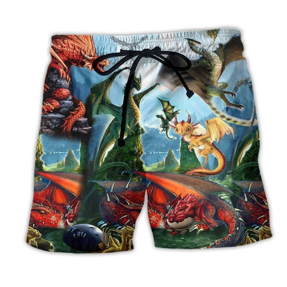 Dragon World Beach Shorts For Weekend Escapes And Flexible Everyday Wear
