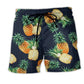 Pineapple Tropical Summer Fruit Beach Shorts For Summer Vacations And Comfortable Resort Style