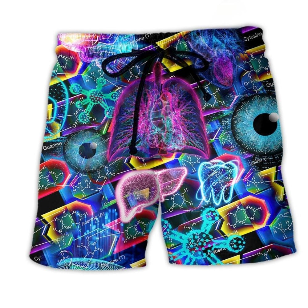 Biology Is Incredible Science Beach Shorts For Beach Trips And Relaxed Vacation Styling