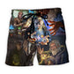 Cool Chemistry Magic Science Beach Shorts Pattern View For Coastal Holidays And Casual Activities