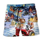 Farmer Merry Christmas Beach Shorts For Relaxed Shoreline Days And Flexible Everyday Wear