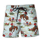 Free Spirit Wild Horse Beach Shorts For Summer Vacation And Coastal Travel