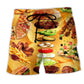 Fast Food Delicious Beach Shorts For Beach Days And Memorable Gift Ideas