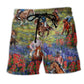 Floral Cowboy Beach Shorts For Summer Festivals And Memorable Gift Ideas