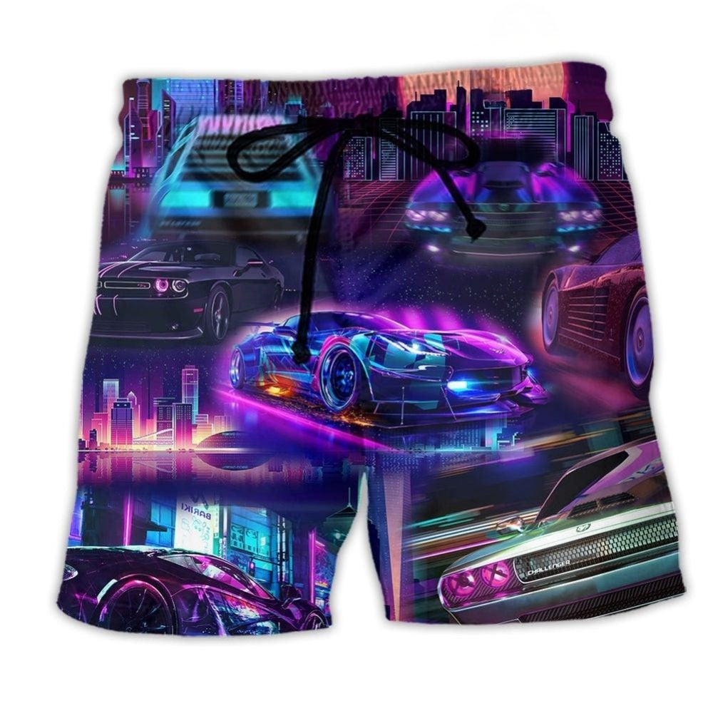 Sports Car Lifestyle Beach Shorts For Sunny Day Getaways And Casual Outdoor Comfort