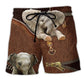 Elephant Leather Texture Bold Beach Shorts For Beach Trips And Relaxed Vacation Styling