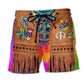 Hippie Peace Cowboy Beach Shorts Print Detail For Thoughtful Gift Giving