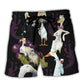 Funny Cocktail Duck Humor Beach Shorts For Beach Trips And Relaxed Vacation Styling