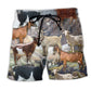Mountain Goat Classic Nature Beach Shorts For Coastal Adventures And Relaxed Summer Wear